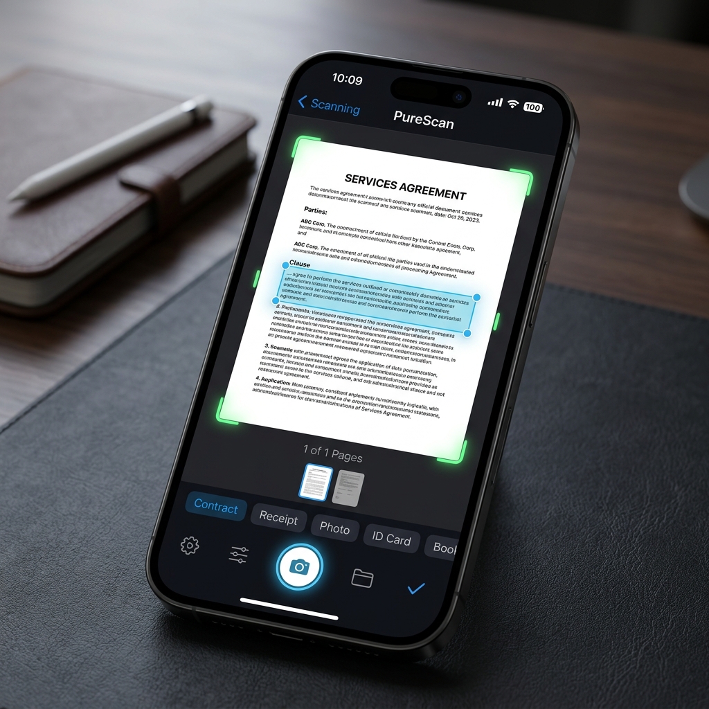 ScanPDF App UI Showcase